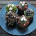 Cupcakes als kerstversiering