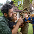 Insectenhotel ophangen en onderhouden