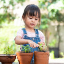 Kids in de tuin