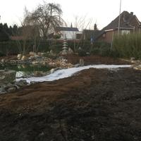 Aanleg Japanse tuin februari 2016