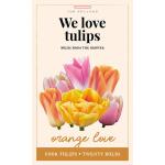 Tulp We love tulips Orange love - geschenktas (20 stuks)