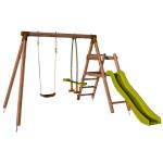 Schommel Menthe met glijbaan - 282 x 283 x 195 cm - hout