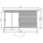 Tuinhuis Faro - 403,6 x 303,6 cm 