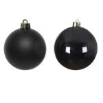 Kerstballen glas Ø 6 cm - zwart