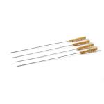 Barbecook spies uit chroom en rubberhout - 43 cm (4 stuks)