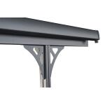 Sinolily Andy B carport - 313 x 502 x 205 cm - antraciet