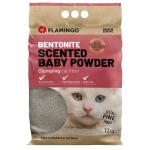 Kattenbakvulling Bentoniet met babypoeder fijne korrels - 12 kg