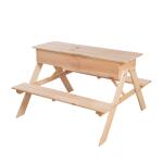 Picknicktafel met zandbak					