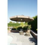 Easy Sun parasol 350 klassiek olefin met voet - taupe