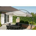 Easy Sun parasol 350 klassiek olefin met voet - licht taupe