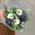 Boeket Violetta, extra large gebonden - blauw/paars/wit