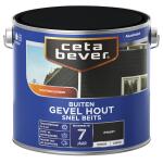 Cetabever Snelbeits Gevel Hout dekkend, zwart - 2,5 l