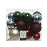 Kerstballen assortiment kunststof (26 stuks)