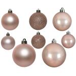 Mix kerstballen - oud roze (26 stuks)