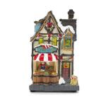 Kersttafereel Candy Shop - 11,5 x 9 x 18 cm