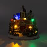 Kersttafereel Toy shop - 18 x 13,5 x 17,5 cm