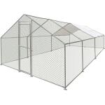 Kippenren Doerak, gegalvaniseerd 18 m² - 6 x 3 x 2 m