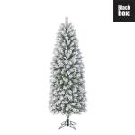 Black Box kunststof kerstboom Chandler smal frosted - 215 cm