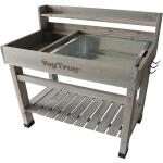 Vegtrug oppottafel Deluxe - grijs