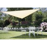 Schaduwzeil beige met bevestigingsringen 3,6 x 3,6 x 3,6 m