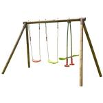 Schommel Pacco in hout - 295 x 166 x 195 cm - tot 4 kinderen