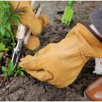 Esschert Design tuinhandschoenen in leder - bruin