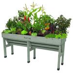 Vegtrug Verhoogde kweektafel muurmodel grijs - 180 x 46 x 80 cm