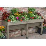 Vegtrug Verhoogde kweektafel muurmodel grijs - 180 x 46 x 80 cm