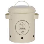 Esschert Design voorraadblik uien Onions 1,9 L - beige